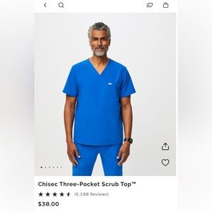 Medium Mens Figs Scrub Top. - image 1